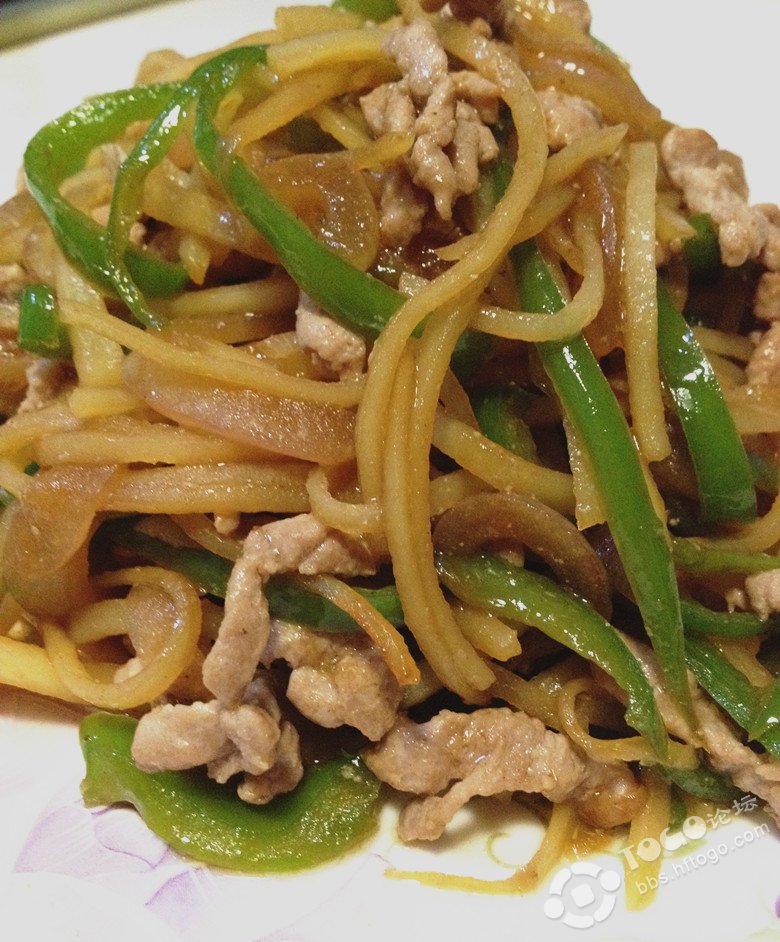 【每日一菜之土豆】青椒土豆炒肉丝